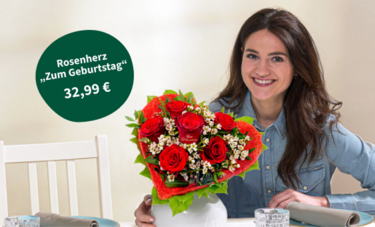 Rosenherz „Zum Geburtstag“ für 32,99 €